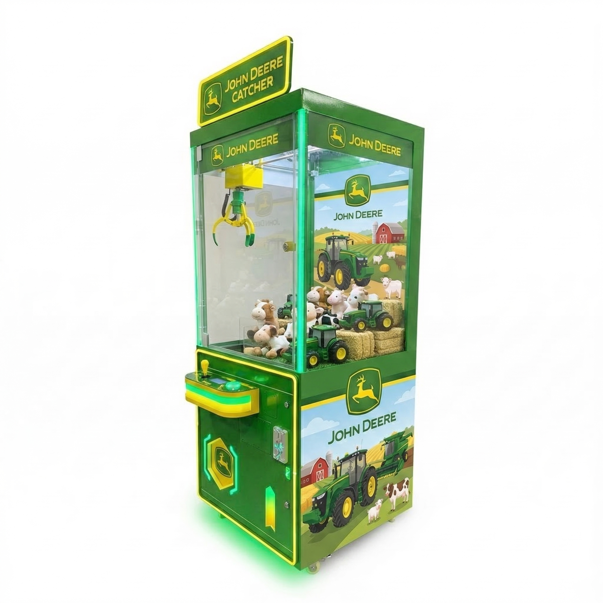 John Deere custom branded claw machine