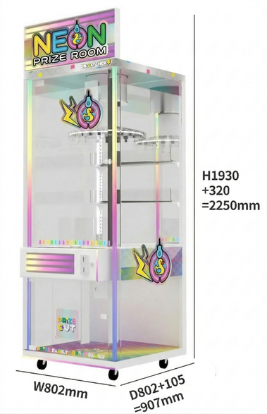 Neon Prize Room claw machine