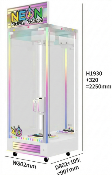 Neon Prize Room claw machine
