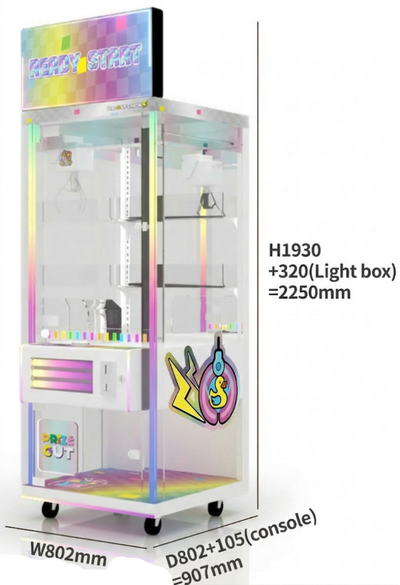 Neon Prize Room claw machine